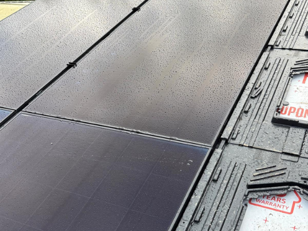 BIPV solar glazing curtain wall on commercial office building